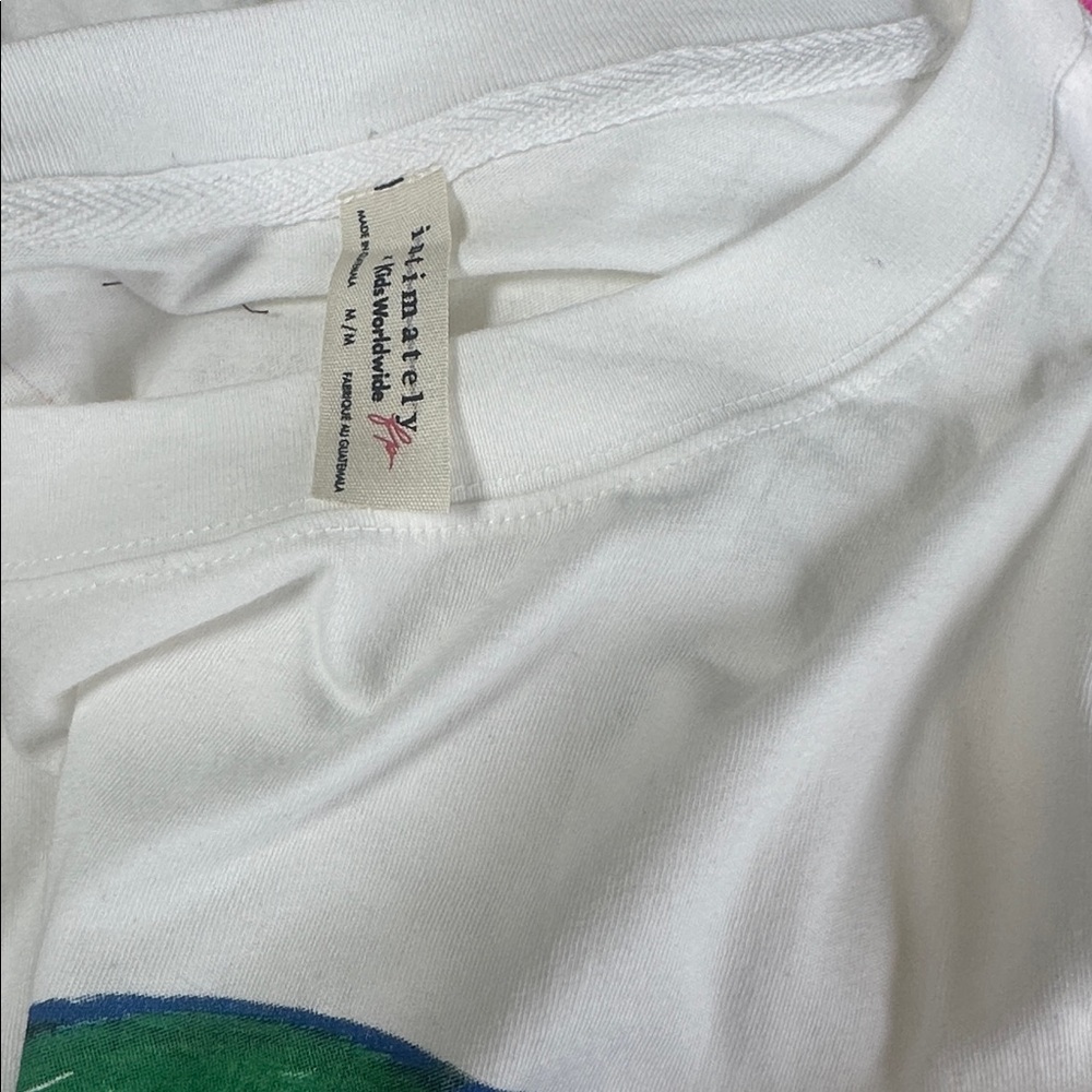NWOT Free People x Kids Worldwide Try Your Best Sleep Tee Oversized Graphic - Picture 8 of 9